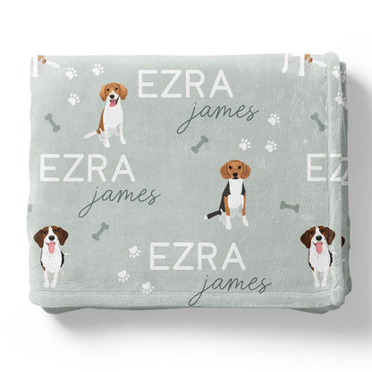 Personalized Kids Blanket | Beagle
