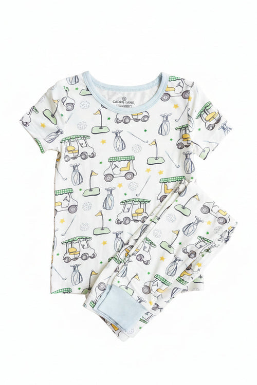 Country Club Cuties Two Piece Pajama Set | Blue