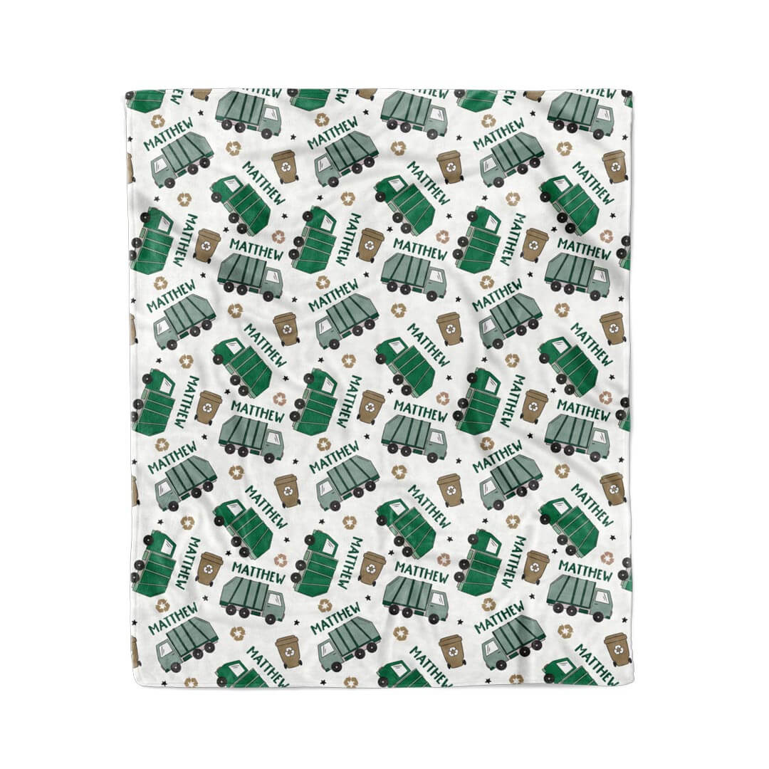 Clean Up Crew Personalized Kids Blanket