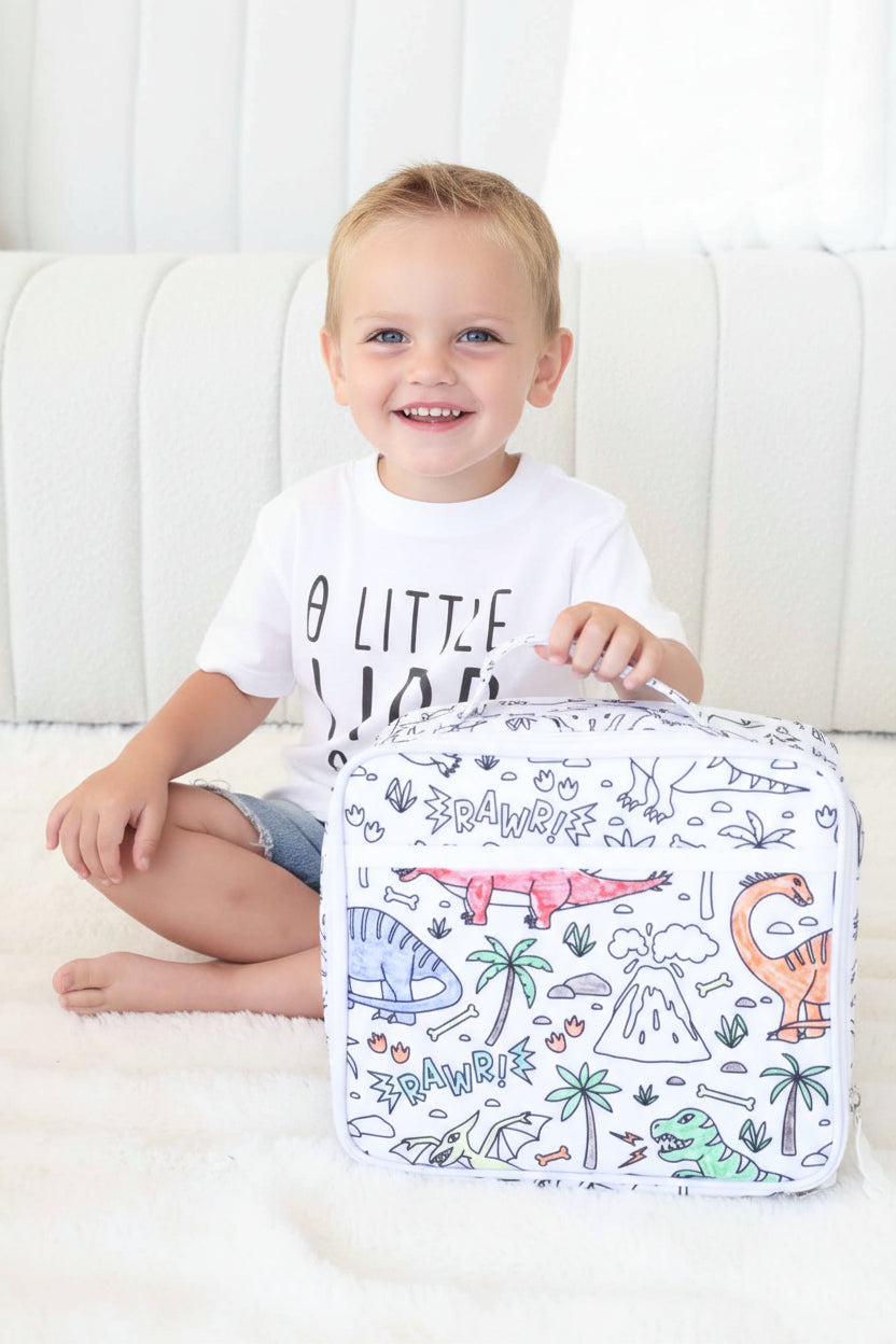 Kids Colorable Lunchbox | Jurassic Playground