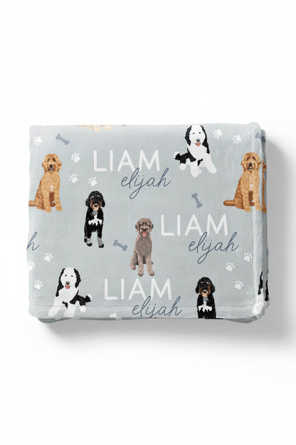 Personalized Kids Blanket | Doodles