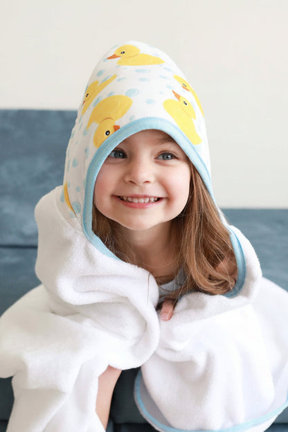 Kids Embroidered Bamboo Hooded Towels