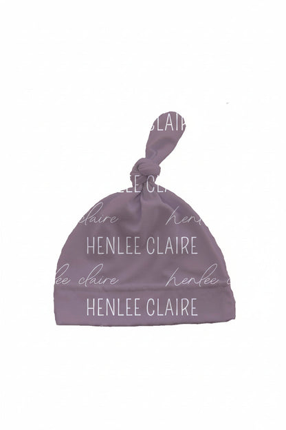 Dusty Purple Personalized Knotted Hat