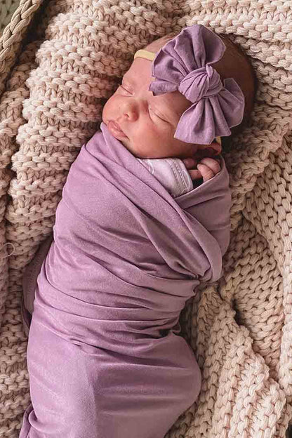 All Solid Bamboo Knit Swaddle Blankets