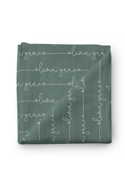 Personalized Baby Name Swaddle Blanket