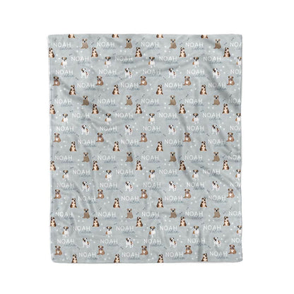Personalized Kids Blanket | English Bulldog