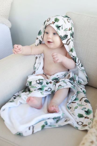 Baby Embroidered Bamboo Hooded Towels