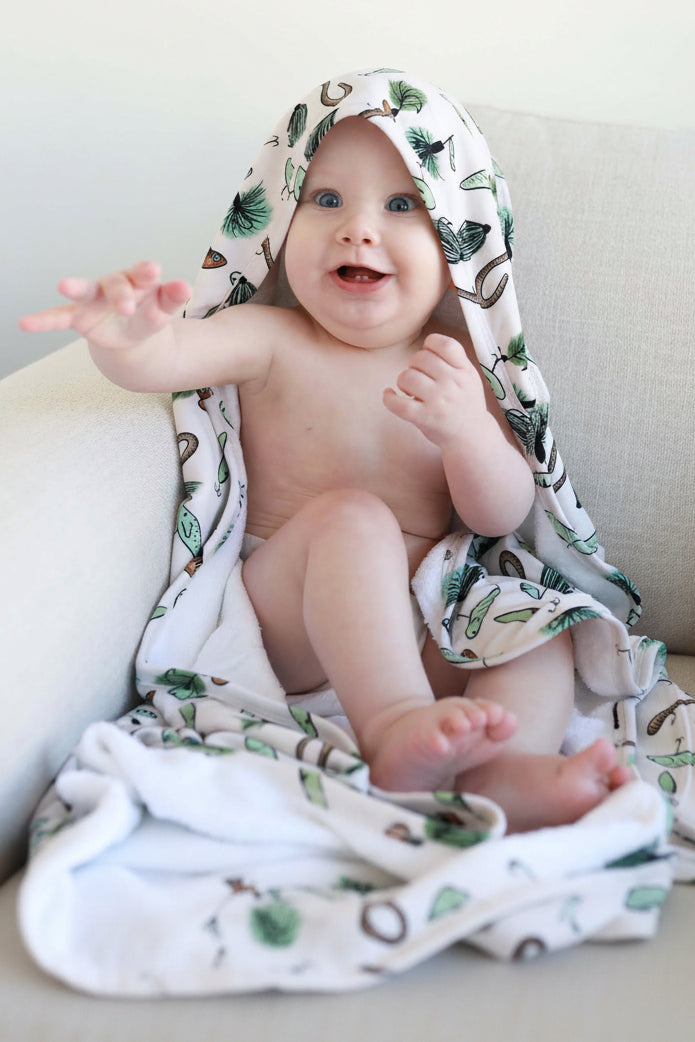 Baby Embroidered Bamboo Hooded Towels