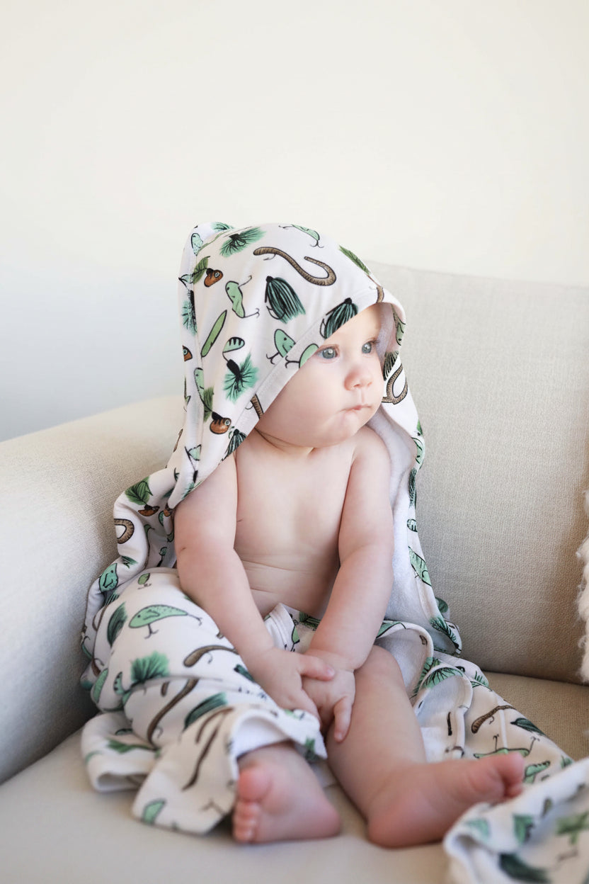Baby Embroidered Bamboo Hooded Towels