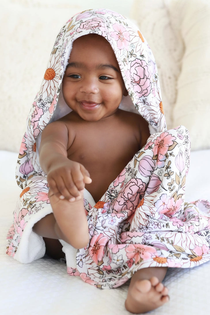 Baby Embroidered Bamboo Hooded Towels