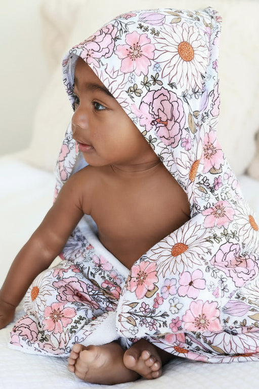 Baby Embroidered Bamboo Hooded Towels