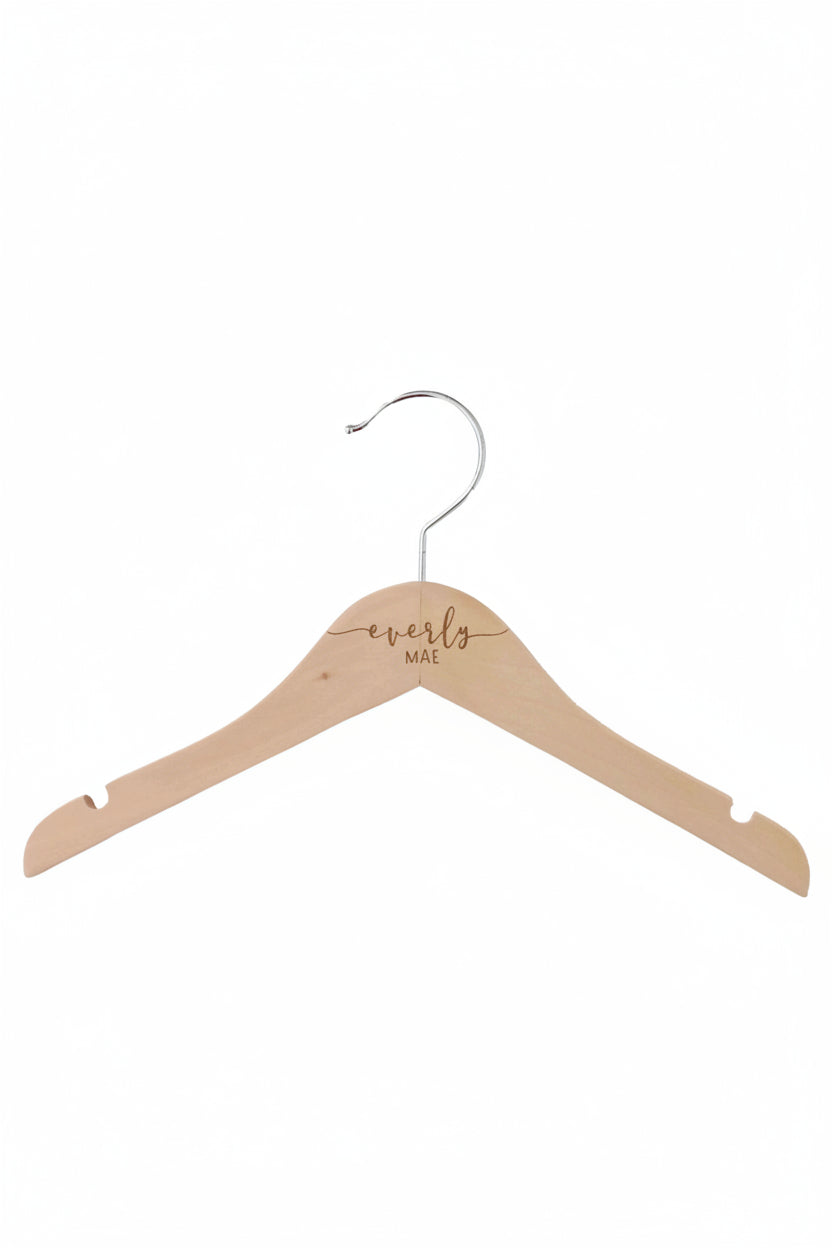 Personalized Baby Name Wood Hanger | Sweet Script