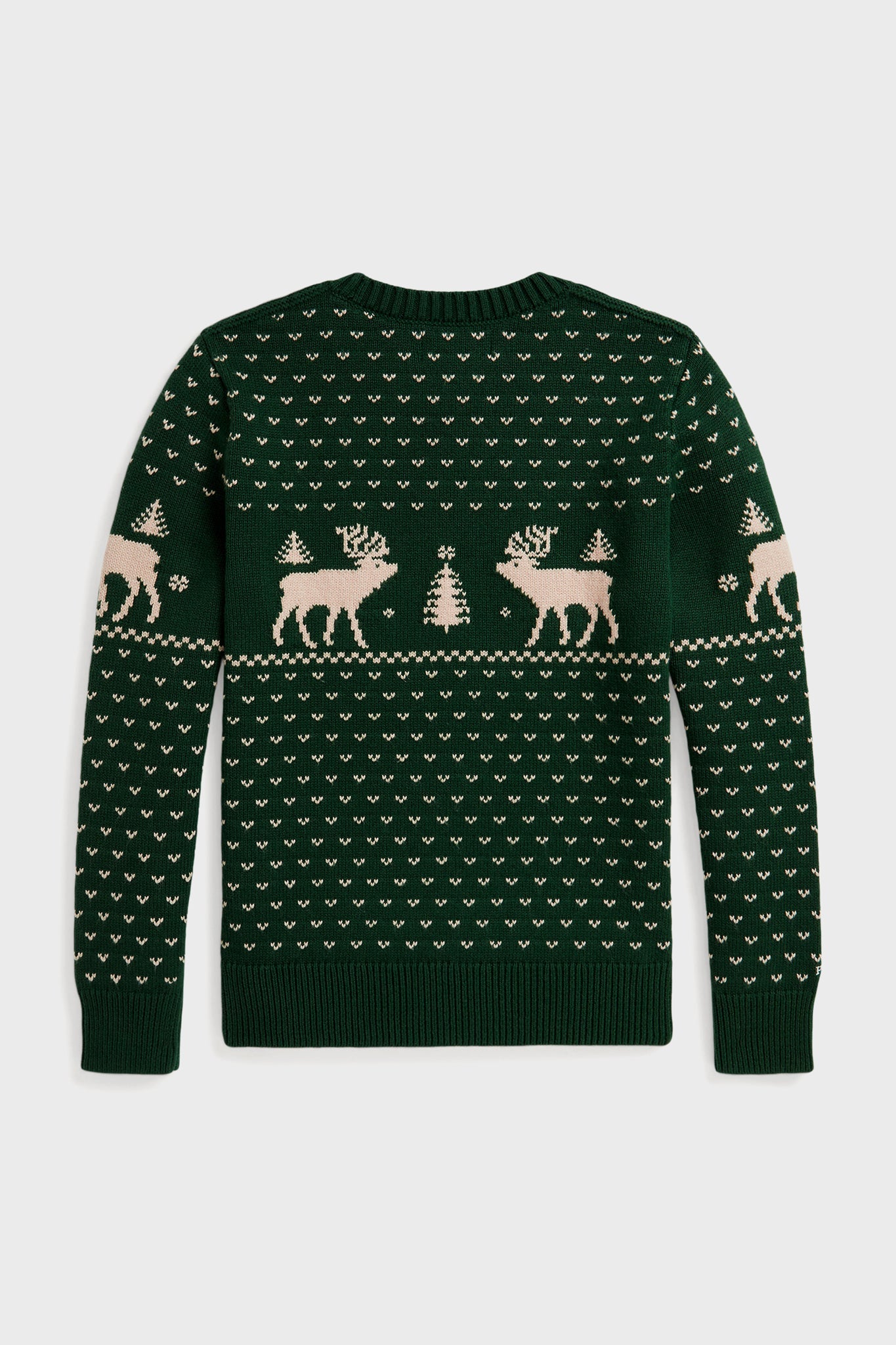 Boys Long-Sleeve Reindeer Sweater Coverall