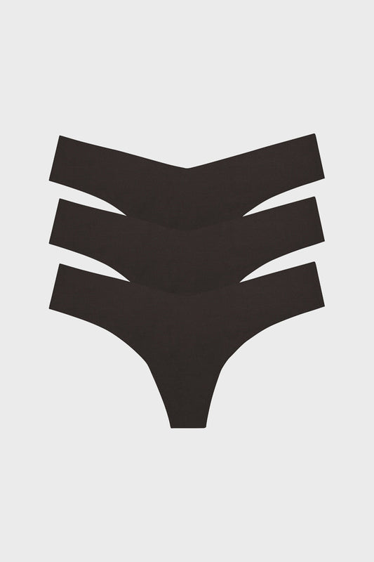 Black Classic Thong 3 Pack