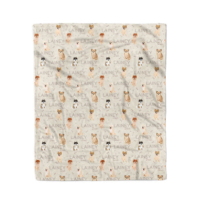 Personalized Kids Blanket | Pomeranian