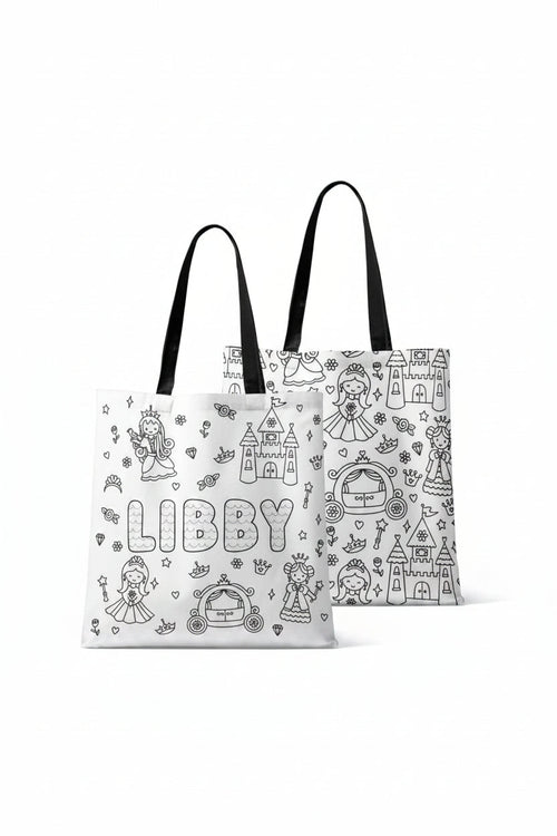 Colorable Personalized Tote Bags | Far Far Away