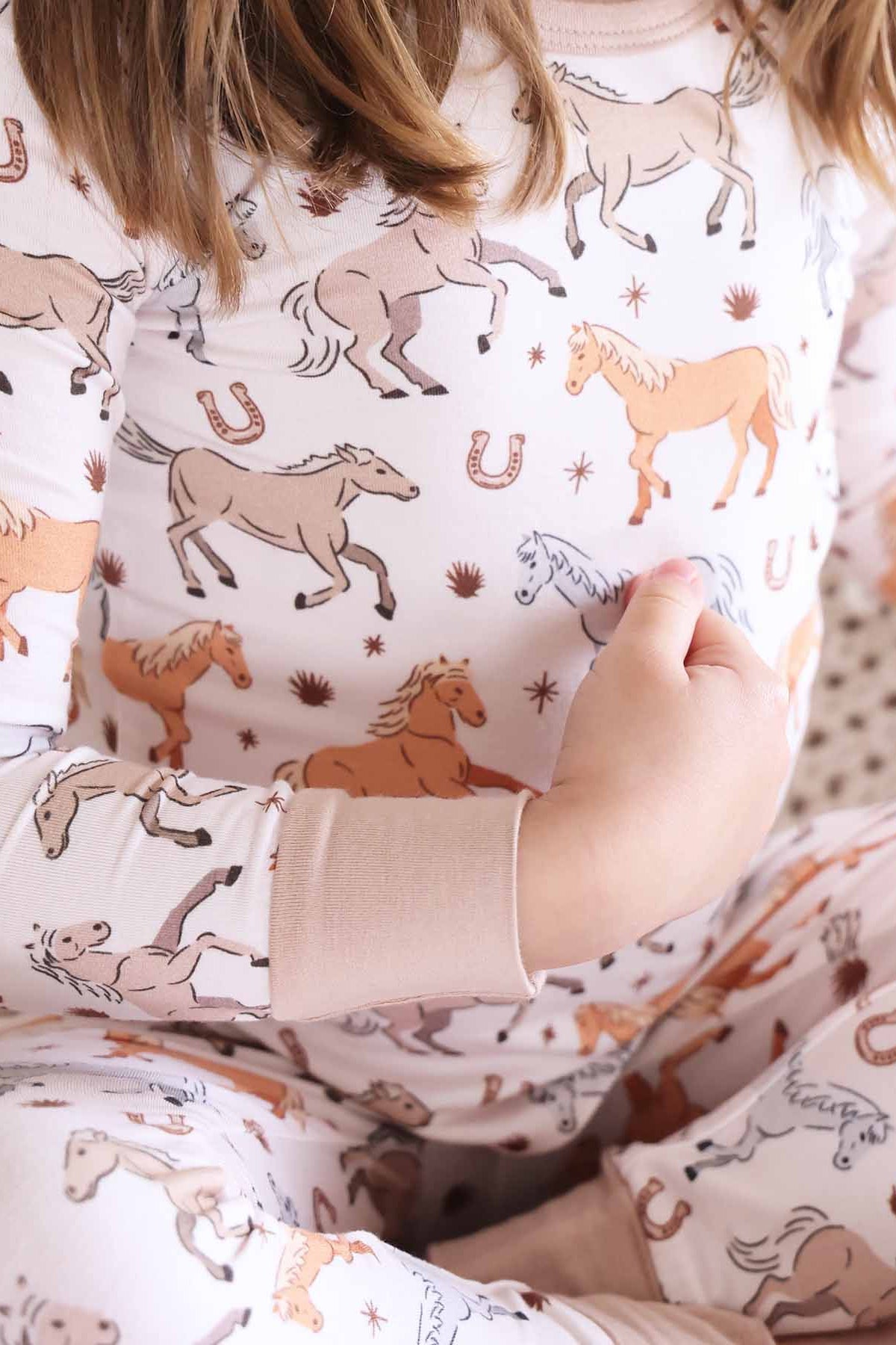 P's Ponies Two Piece Pajama Set