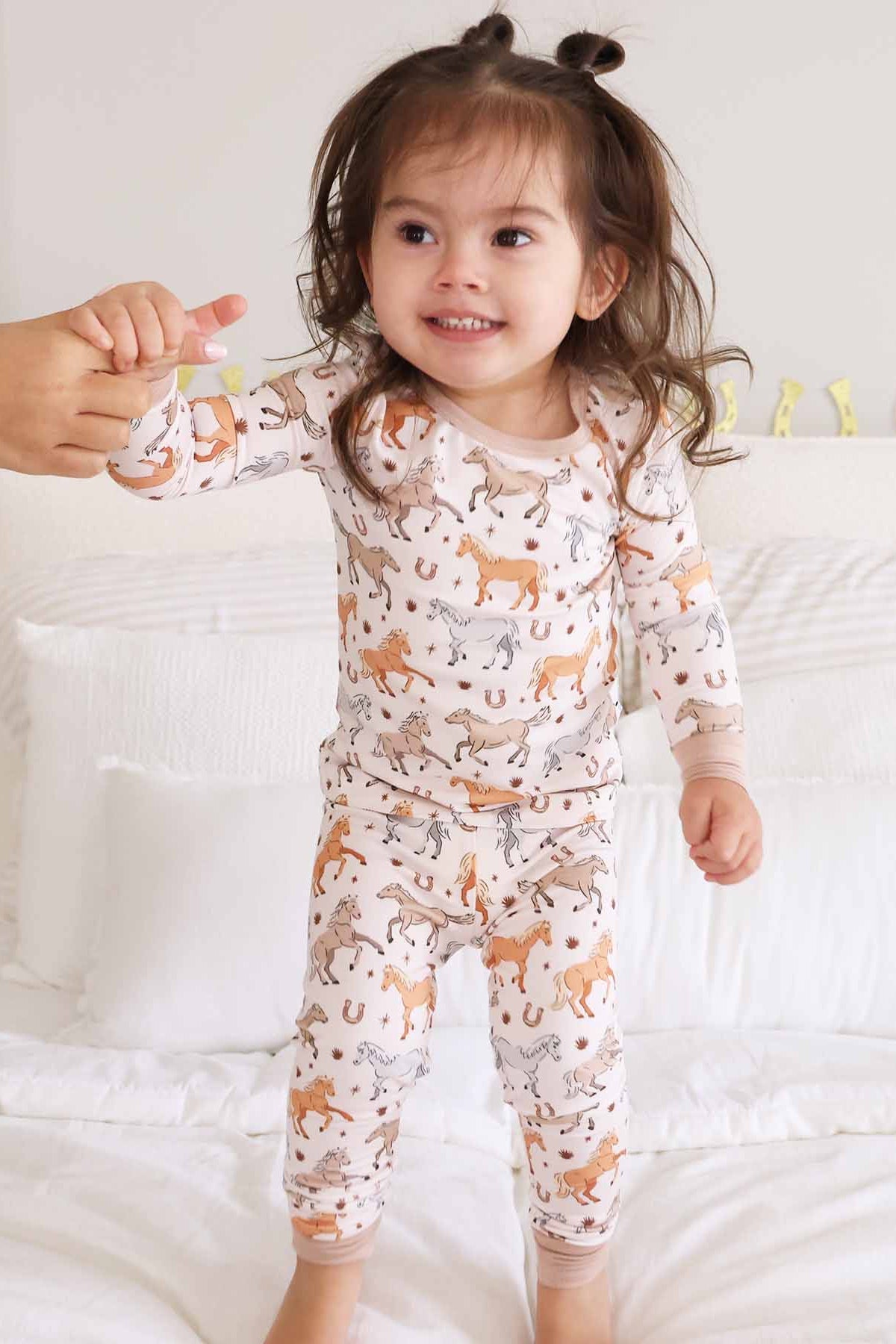 P's Ponies Two Piece Pajama Set