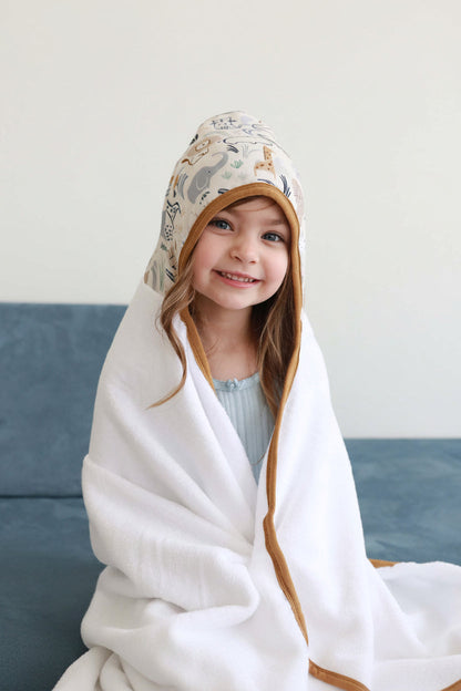 Embroidered Bamboo Hooded Towel | Into The Wild