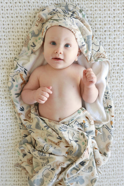 Embroidered Bamboo Hooded Towel | Into The Wild