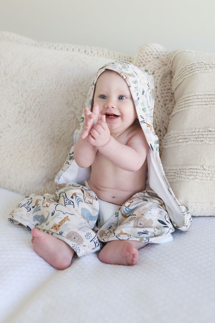 Baby Embroidered Bamboo Hooded Towels