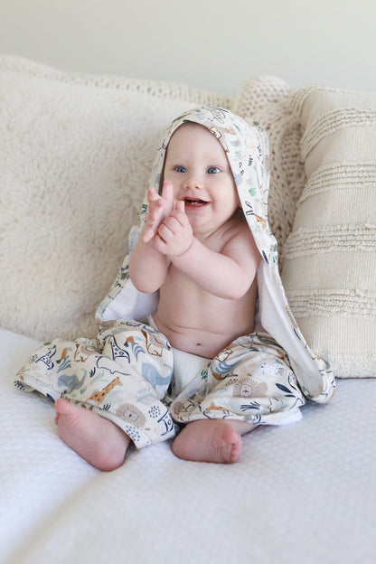 Baby Embroidered Bamboo Hooded Towels