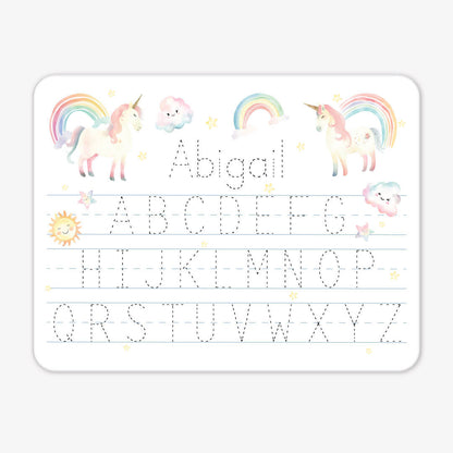 Kids Personalized Whiteboard | Magical Unicorns