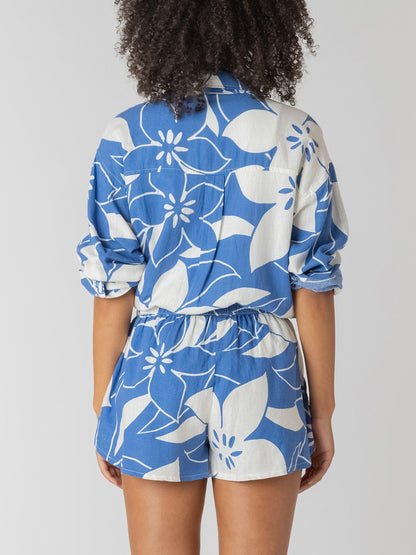 ROOM 34 Button Front Linen Shirt