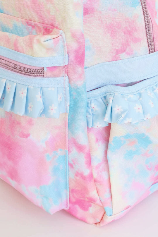 Kids Embroidered Ruffle Backpack | Candy Clouds